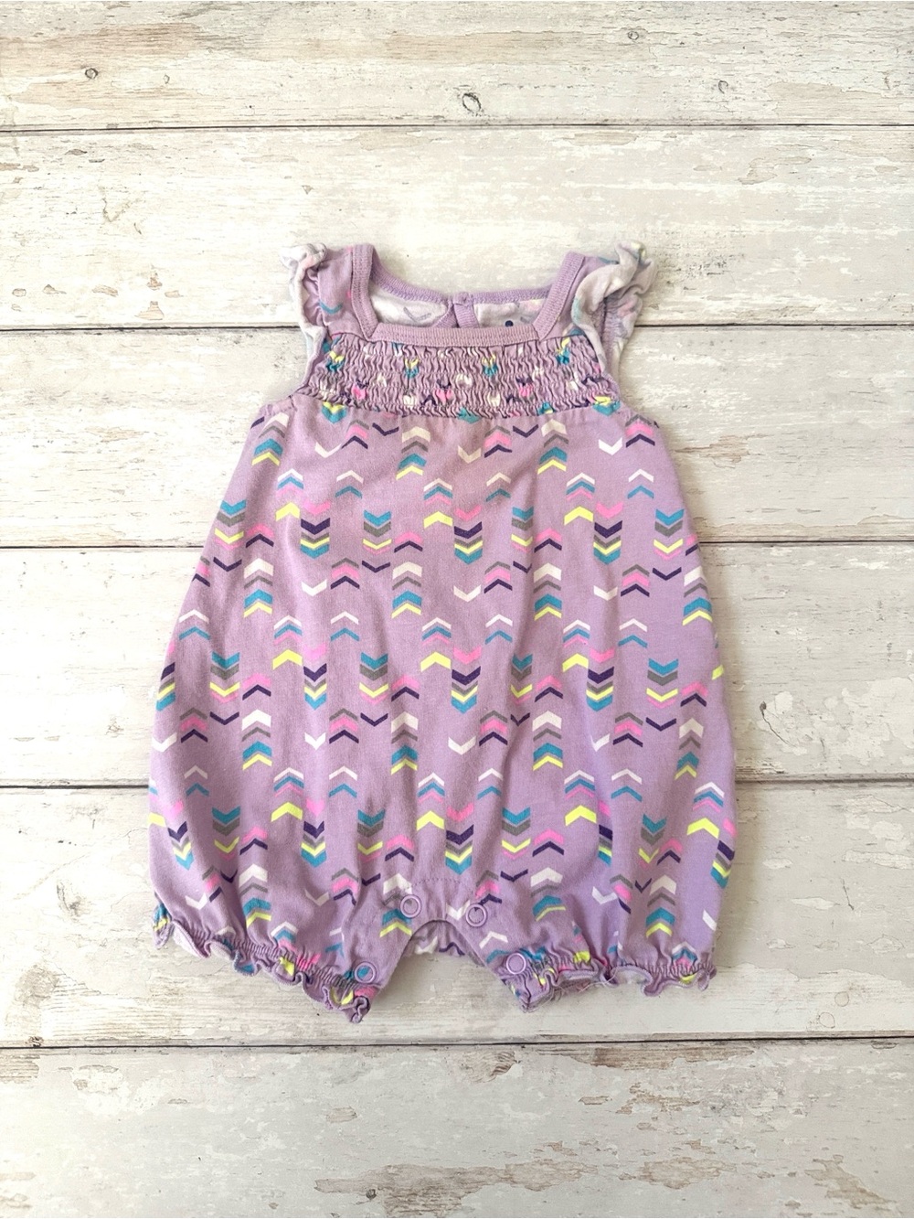 Baby Girl 6m Romper Summer Shorts Tank Purple Lavender Color Circo Brand Outfit